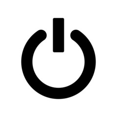 Power icon. On and off switch or start button. Vector Illustration