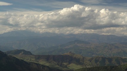 Trabzon Turkey. Mountains in the clouds.