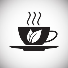 Phytoterapy icon on background for graphic and web design. Simple vector sign. Internet concept symbol for website button or mobile app.