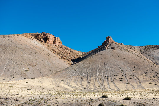 Steppe of Patagonia in area of Piedra Parada, Chubut Province, Argentina