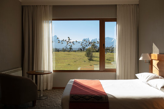 Hotel Rio Serrano at the Torres del Paine National Park in Chile.