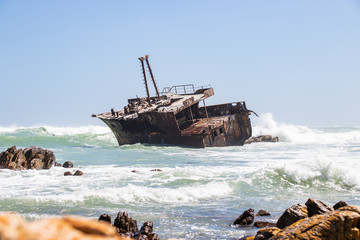 Ship wreck at cape agulhas