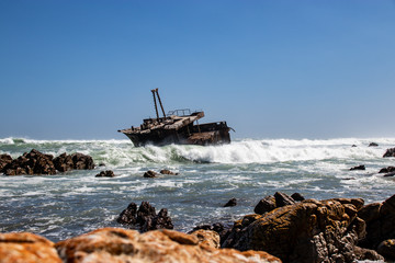 Ship wreck at cape agulhas