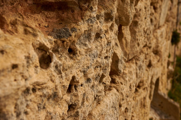 Structure of a land with stones