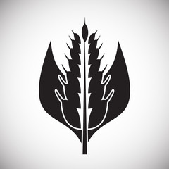 Cereal icon on background for graphic and web design. Simple vector sign. Internet concept symbol for website button or mobile app.