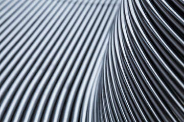 Abstract steel chrome pipe background
