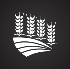 Cereal icon on background for graphic and web design. Simple vector sign. Internet concept symbol for website button or mobile app.