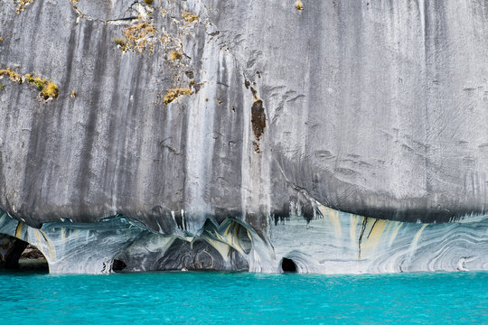 Catedral del Marmol or Marble caves, Puerto Rio Tranquilo, General Carrera Province, Chile