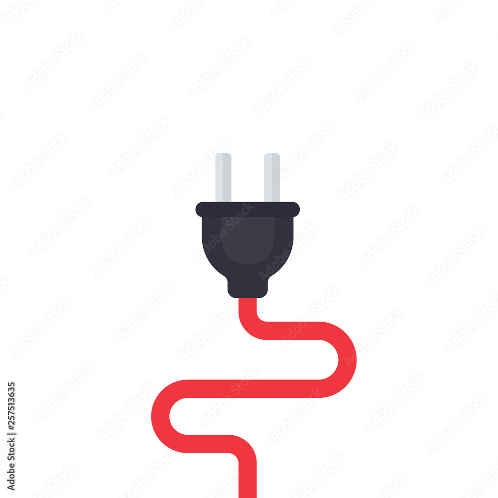 Canvas Prints electric plug, electricity vector illustration