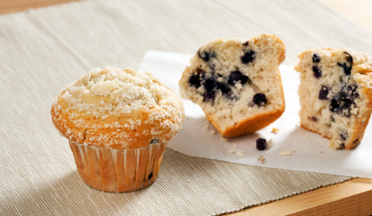 Homemade muffins. Muffins with pumpkin, chocolate muffins with.