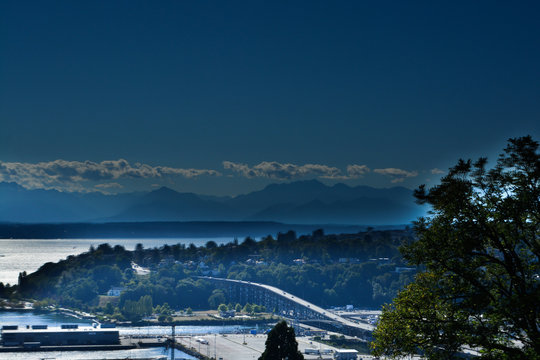 West Seattle Bridge And Puget Sound Washington