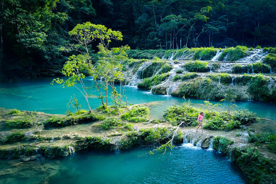 Scenery of Semuc Champey, Guatemala
