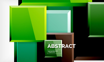Fototapeta na wymiar Square abstract background, glossy geometric design