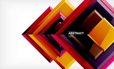 Square geometric background