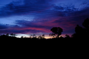 Colores del anochecer