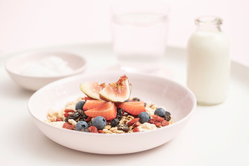Gourmet Muesli Granola with Ingredients