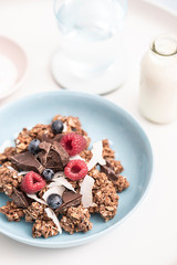 Gourmet Muesli Granola with Ingredients