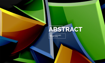 Squares and triangles geometrical background