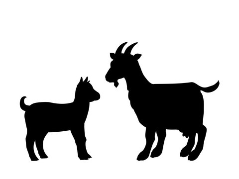 Baby Goat Silhouette Images – Browse 1,496 Stock Photos, Vectors, and Video  | Adobe Stock