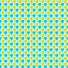 pattern con piccoli tulipani su sfondo bianco