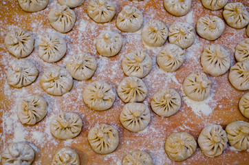 Georgian Dumplings Khinkali Background
