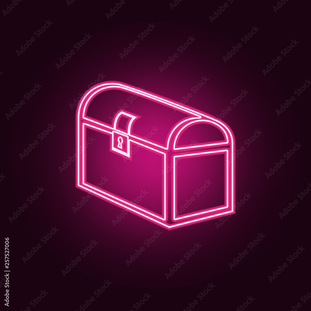 Poster sign in the game health icon. elements of game in neon style icons. simple icon for websites, web de
