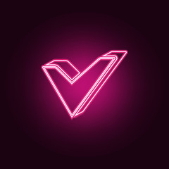 sign in the game note icon. Elements of Game in neon style icons. Simple icon for websites, web design, mobile app, info graphics