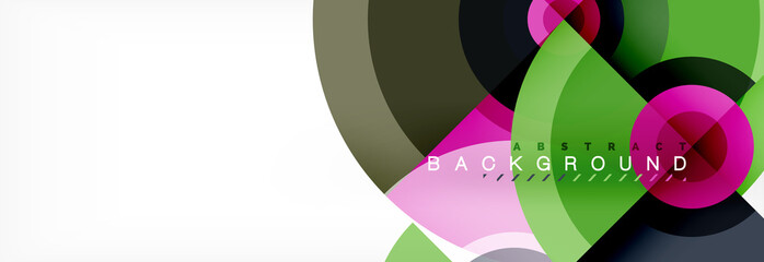 Fototapeta premium Circular vector abstract background