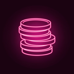 sign in the game passing to the graying level icon. Elements of Game in neon style icons. Simple icon for websites, web design, mobile app, info graphics