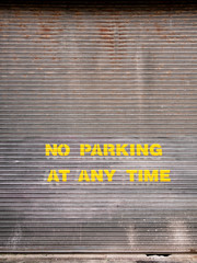 No Parking at Anytime sign