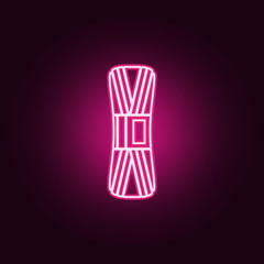 Thread icon. Elements of Handmade in neon style icons. Simple icon for websites, web design, mobile app, info graphics