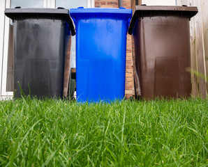 Domestic recycling bins