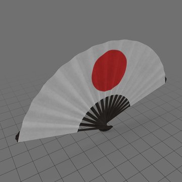 Folding hand fan
