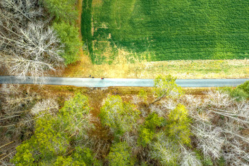 Aerial View of Greenway path in Atlanta Georgia