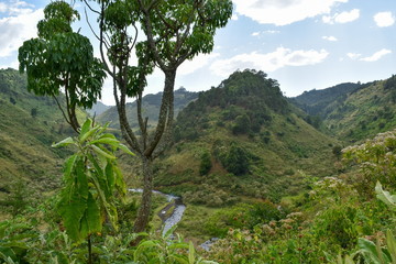 Chania River in Nyeri County, Kenya