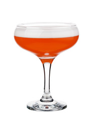 Clover Club. Alcohol cocktail isolated on white