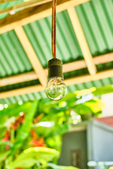 Glass light bulb. 