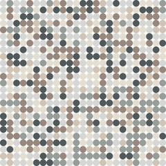 Same circles pattern grey color. Vector seamless background