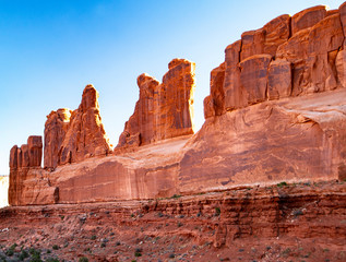 Fototapeta premium Towers and spires of Arches National Park.