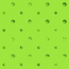 Seamless abstract pattern of flower. Texture in green and black colors.
