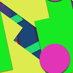 Flat material design - Creative vector trend seamless