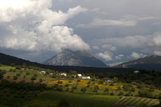 Clouds gather on the Parque Natural Sierra de Grazalema