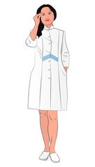 People professions vector illustration. A worker in the field of medicine