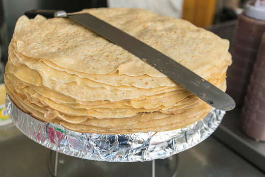 French pancakes or crepes, Paris, France