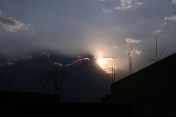 atardecer con sol