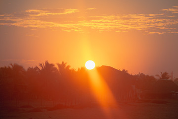 Sunrise in the beach 