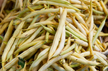 Yellow Wax Snap Beans background.