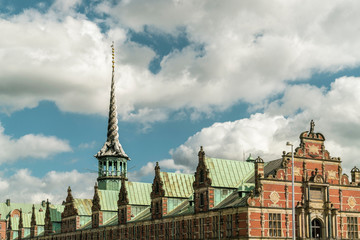 Borsen or former stock market with unique architecture, Copenhagen, Copenhagen, Denmark
