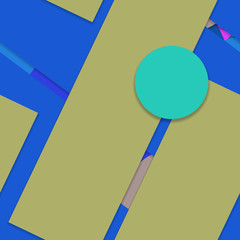 Flat material design - Creative vector trend seamless