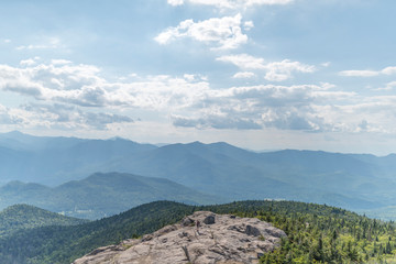hiking and contemplating in the Adirondack Mountains in New York